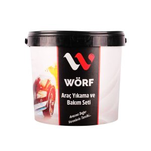 Wörf autómosó, tisztító készlet vödörben, 13 db